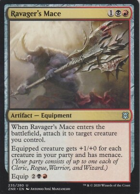 Magic the Gathering - Zendikar Rising - 4x Ravager´s Mace