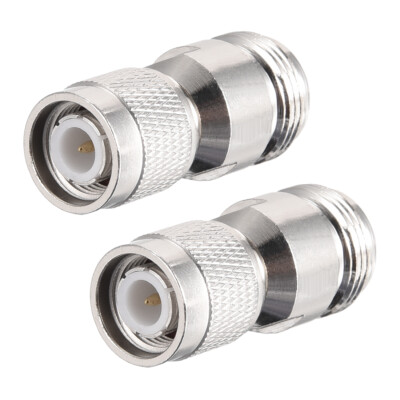2 Stücke TNC Männlich mit N Weiblich Messing Koaxialkabel RF Stecker Adapter