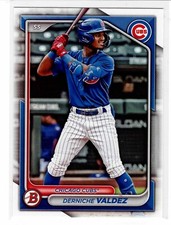 Derniche Valdez Chicago Cubs 2024 Bowman Draft **
