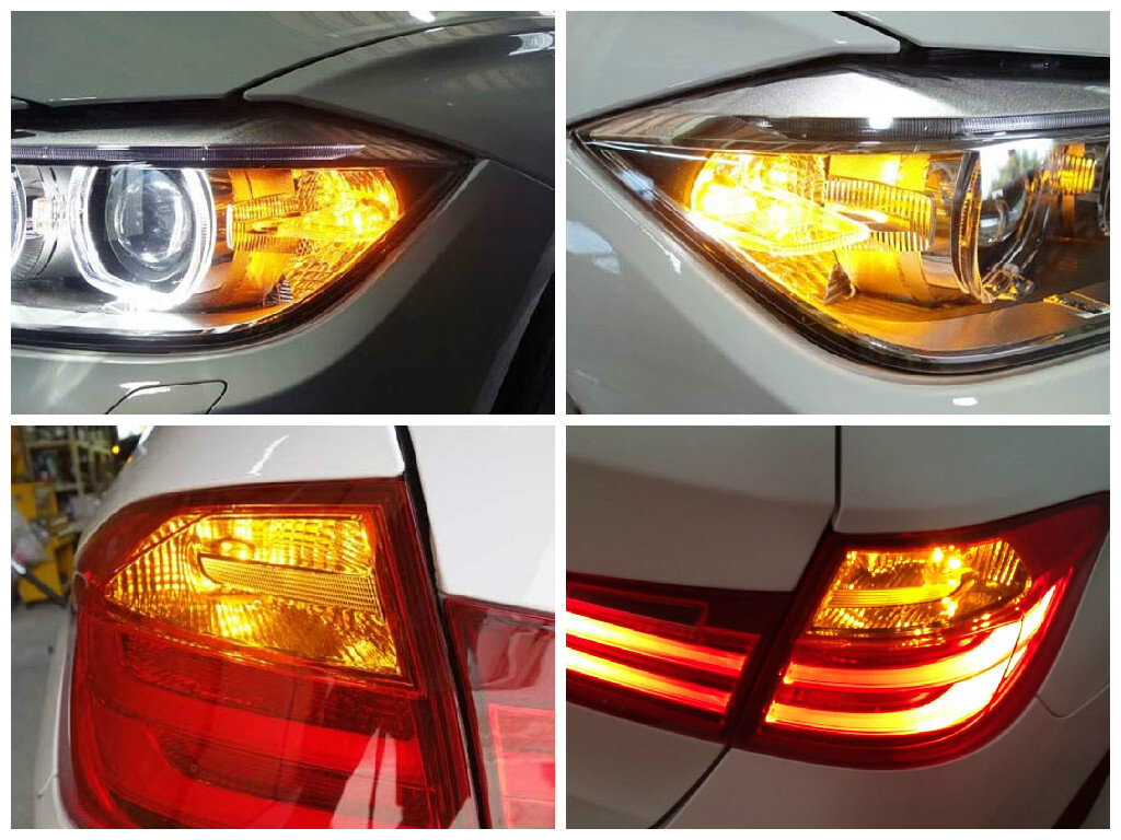 Amber Error Free 7507 LED Bulbs For BMW 1 2 3 4 Series X3 X5 Turn