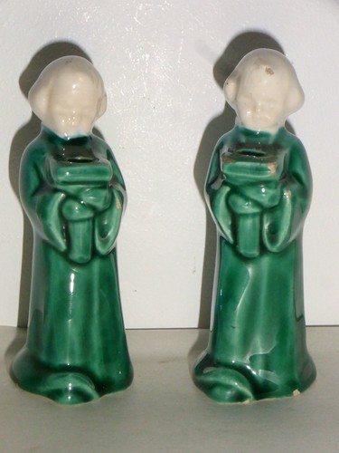 05B28 LOT DE DEUX BOUGEOIRS TABLE FÊTE DE NOEL ANGES ANGELOTS BARBOTINE 1950 - Photo 1 sur 7