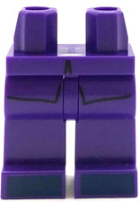 Lego New Dark Purple Minifigure Legs Coattails Dark Blue Shoes Pants Pattern