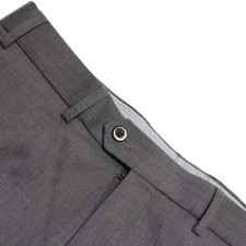 Hiltl NWT Dress Pants Size 48 32 US In Solid Gray Wool Blend Perfetto