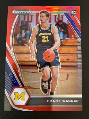 2021-22 Panini Prizm Draft Picks Red Prizm Rookie RC 9.2 Franz Wagner ed/299