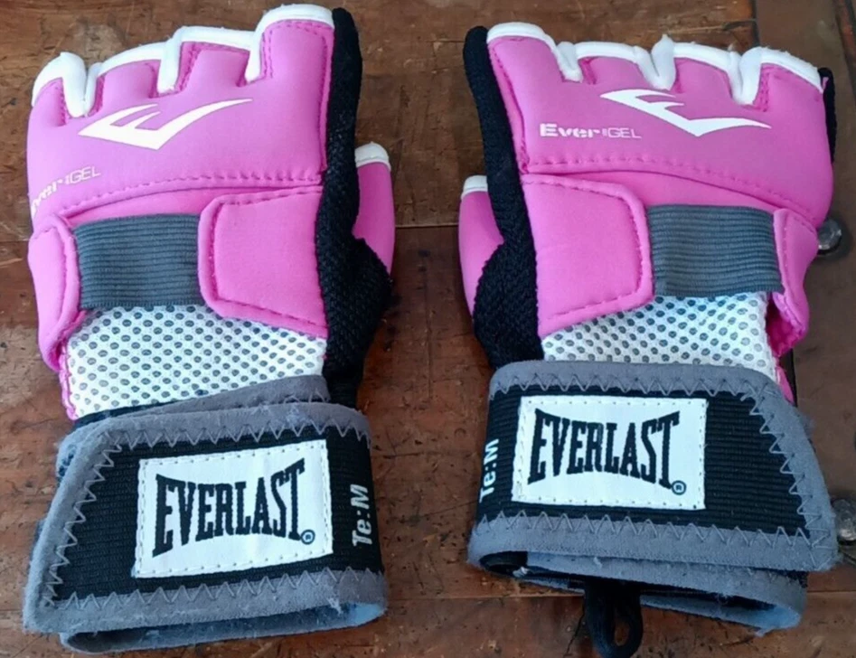 Everlast Evergel Sport Hand Wraps Pink Black Women's Size Medium M - Image 2 of 4