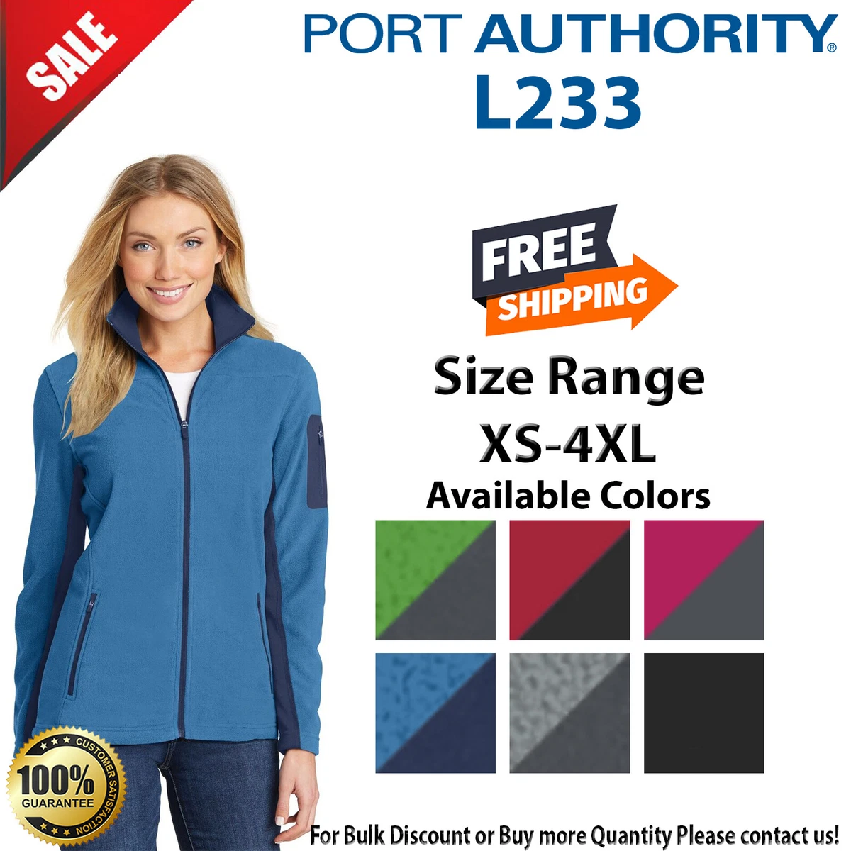 Port authority ladies summit fleece full zip jacket cheap