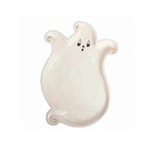 Johanna Parker Gus Ghost Ceramic Platter Halloween Transpac New