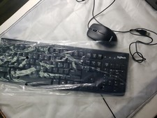 Logitech Desktop Corded Keyboard and Mouse - Black 920-002565