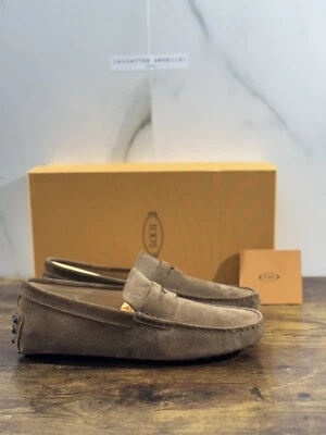 Mocasín Hombre Icono Driver Gommino Suede Marrón Oscuro Lujo Tod’s 41 - Imagen 1 de 4