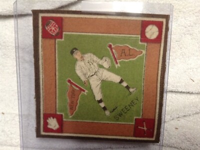 1914 B-18 Baseball Tobacco Felt Blanket NY Yankees -- Sweeney FREE SHIPPING 