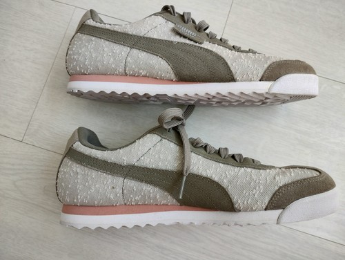 RARO! orig. Zapatillas PUMA Roma Vintage Textil Beige Caqui 40,5 UK 7 NUEVAS - Imagen 8 de 20