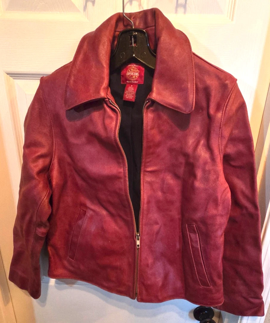 Gap Leather Outer Shell Red Coats, Jackets & Vests for Women for