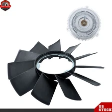 Cooling Fan Blade & Fan Clutch Kit For BMW E53 E36 E46 E34 E32 E39 323i 325i X5