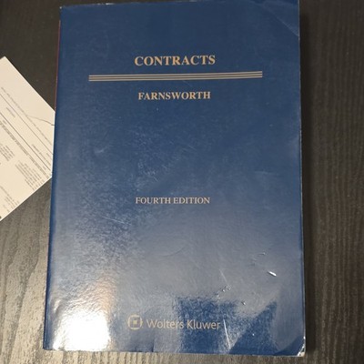 E. Allan Farnsworth Contracts 4th Edition  Textbook Wolters Kluwer