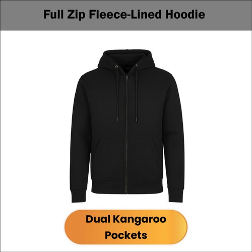 Męskie 3-pak polarowych bluz z kapturem zapinane na zamek błyskawiczny - ciepłe, przytulne kurtki codzienne (S-3XL) - Zdjęcie 16 z 30