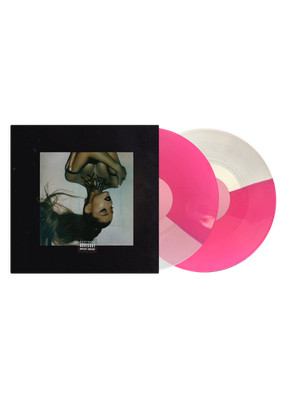 NEW Ariana Grande  thank u next 2LP Half Clear Pink Split Vinyl Limited Edition