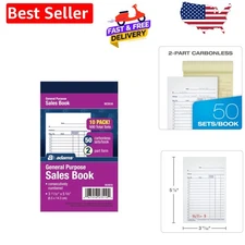 Adams General Purpose Carbonless Sales Book, 10 Pack for Business Transactions