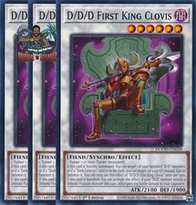 Yugioh! 3x D/D/D First King Clovis DOOD-EN038 Common 1st Ed NM