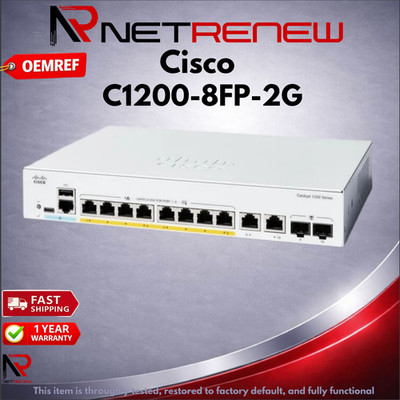 Cisco Refresh  Catalyst C1200-8FP-2G Ethernet Switch