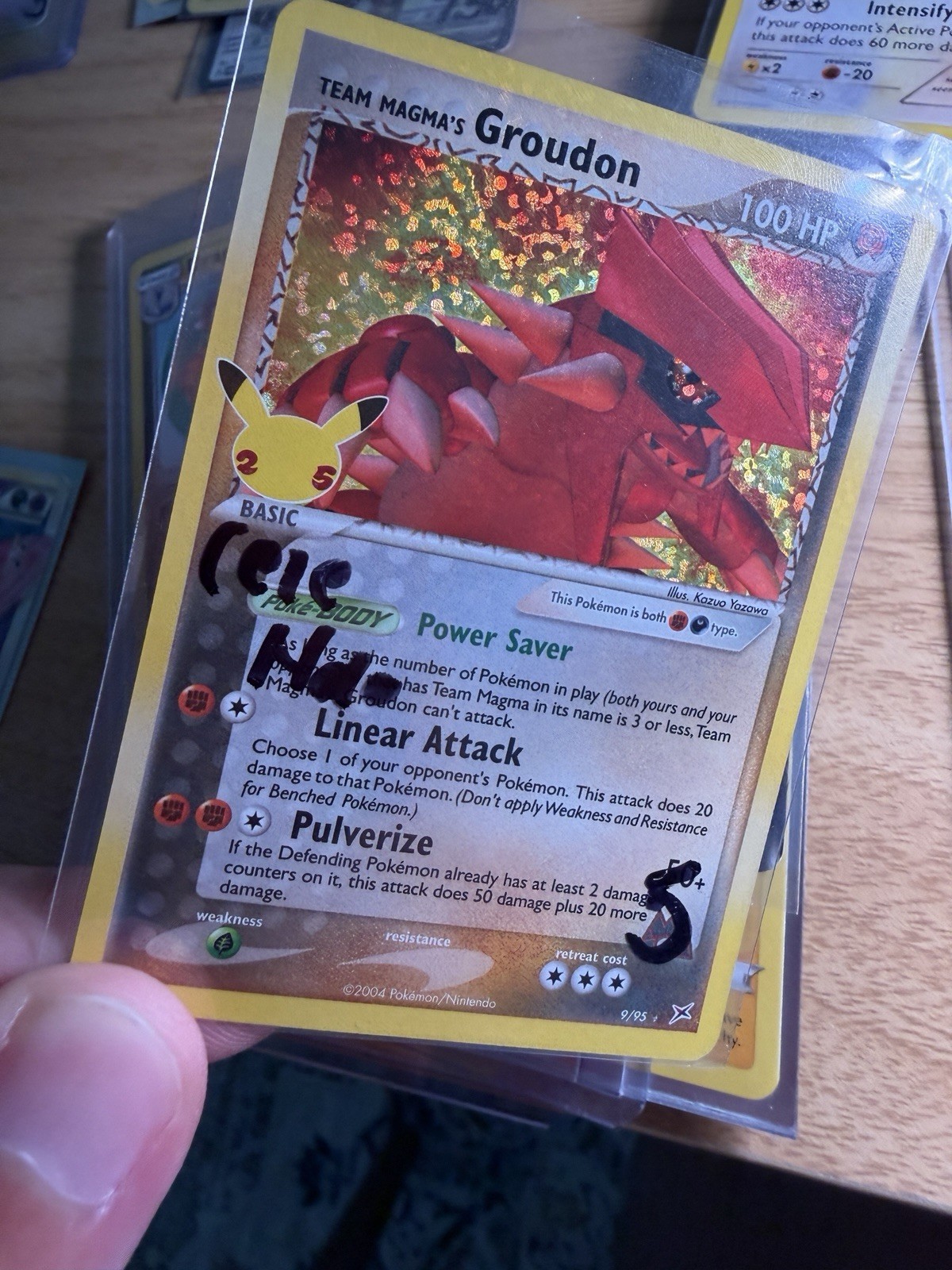 Team Magma's Groudon 9/95 Celebrations: Classic Collection Holo MINT Pokémon