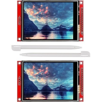 2pcs 3.2 Inch SPI TFT LCD Display Touch Panel ILI9341 240x320 Shield 5V 3.3V
