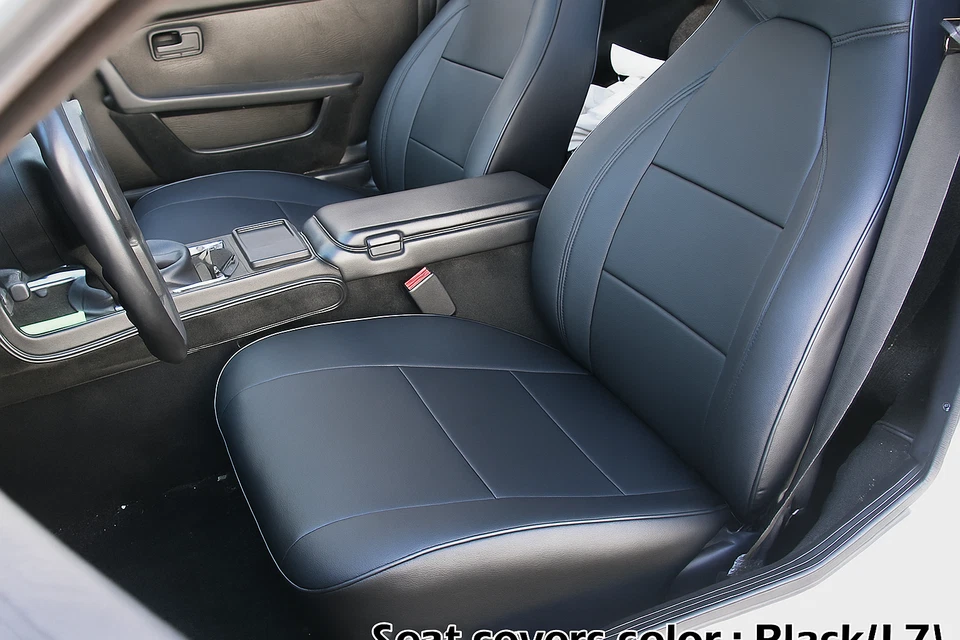 PORSCHE 928 944 993 968 924 S.LEATHER CUSTOM FIT 2 FRONT SEAT COVERS 13 COLORS - Image 2 of 4