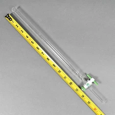 12" F&P Lab Crest Glass Chromatography Column PTFE Stopcock