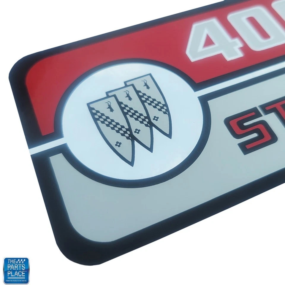 1969 Buick Skylark GS 400-4 Stage 1 Valve Cover Decal - New - Image 2 of 2