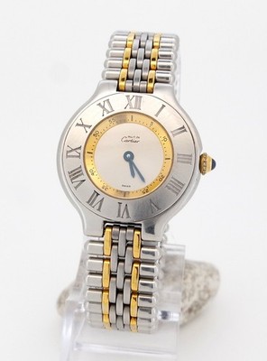 Cartier Must de Cartier 21 Damenuhr 28mm Stahl/Gold Ref. 1340