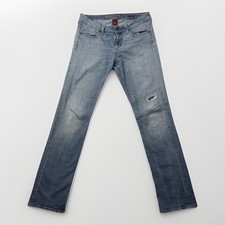 AriZona Jeans Womens Blue Denim Stretch Low-R...