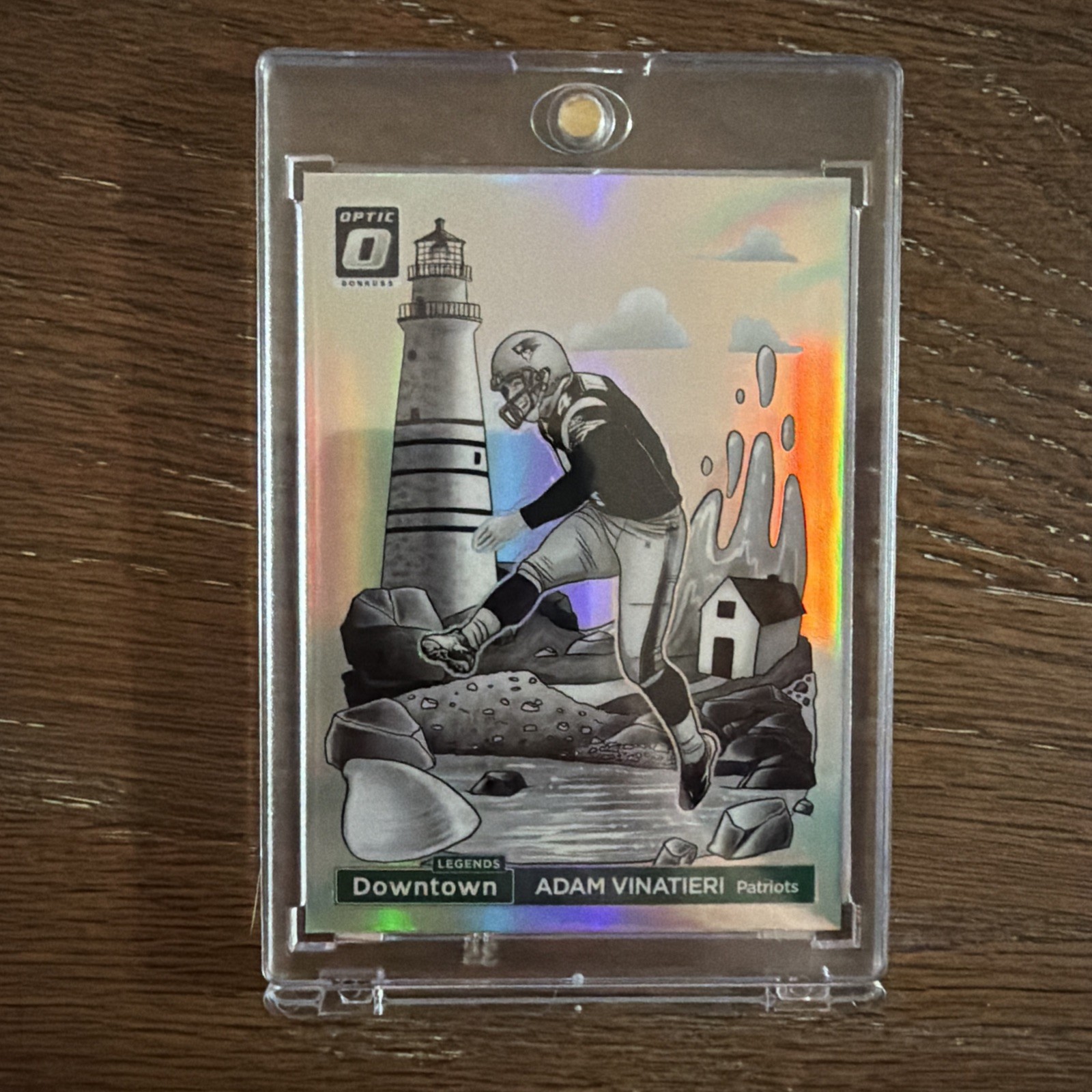 ADAM VINATIERI 2024 PANINI DONRUSS OPTIC #9 DOWNTOWN LEGENDS PRIZM SSP PATRIOTS