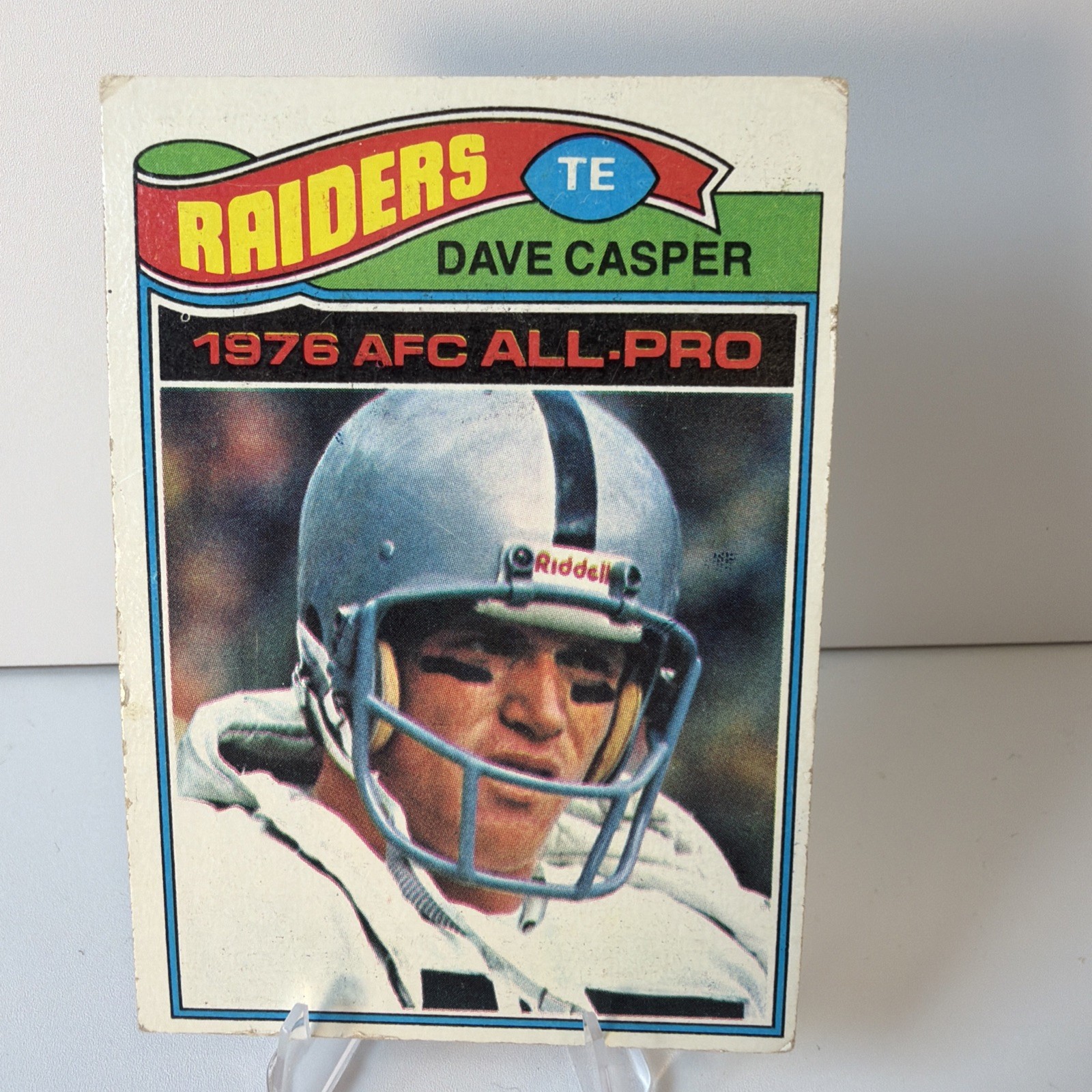 1977 Topps #380 DAVE CASPER Oakland Raiders HOF 1976 AFC All-Pro