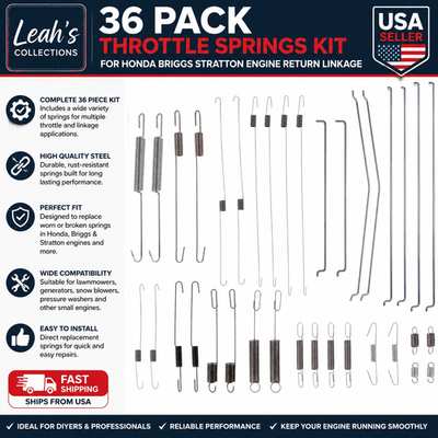 #ad 36 Pack Throttle Springs Kit for Honda Briggs Stratton Engine Return Linkage $14.99