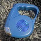 Blue Retractable Dog Leash for Medium Dogs, LED Light, Plastic Handle with Clip — photo 4