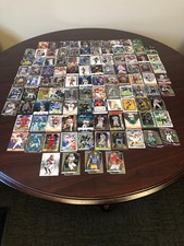 Huge Lot of 100+ Sports Cards. NFL, MLB, Soccer, Manning, Hurts, Auto, Rookies
