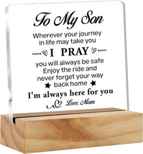 Son Gifts from Mom - Fathers Day Birthday Graduation Gifts for Sons - Never Forg