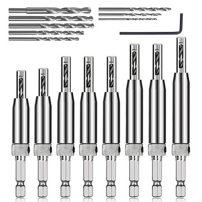 17pcs VIX Bits Self Centering Drill Bit Set, 1/4'' Hex Shank Self Centering Hi