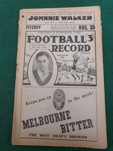 1941 VFL home & away football record, Fitzroy v Essendon, August 30