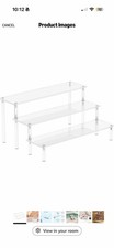 Acrylic Display Risers, 3 Tier Perfume Organizer Stand, Clear Cupcake Stand Hold