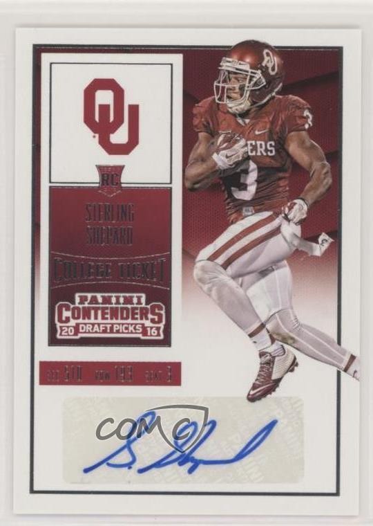2016 Contenders Draft Picks College Ticket Sterling Shepard Rookie Auto RC 5lp