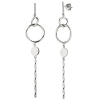 "Jobo\"OhrhäNger Lang 925 Sterling Silber Ohrringe Ohrstecker Silberohrringe"