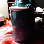 Rae Dunn Disney Monsters, Inc. Sulley "SULLY" Ceramic Mug with Lid — photo 1
