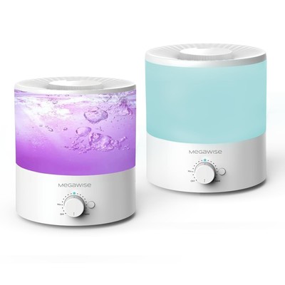H1-XIT 2 Stück 2L Cool Mist Luftbefeuchter, Top Refill, Nano Fine Mist Out Pu...