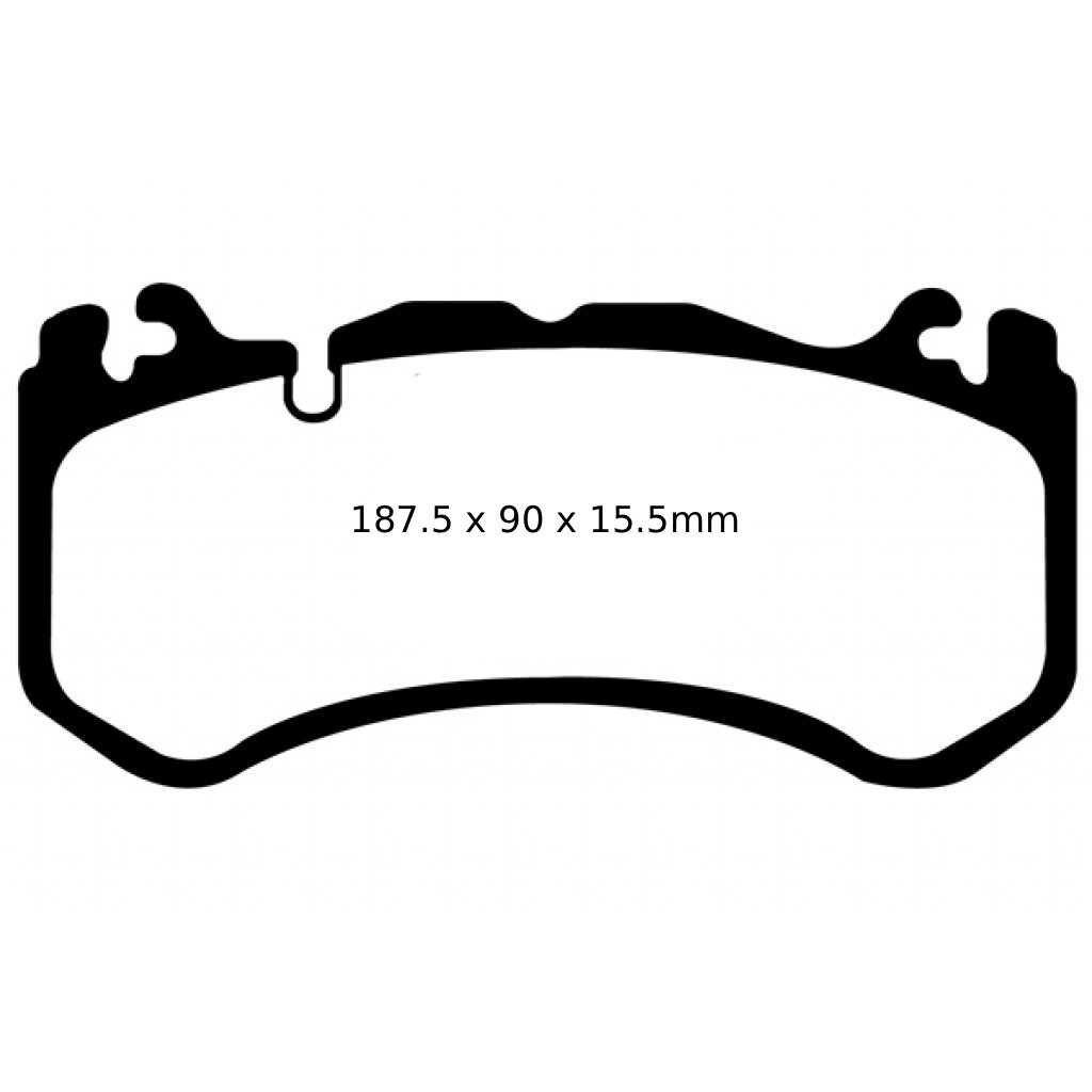 EBC For Maserati Quattroporte 2014-2017 Front Brake Pads Yellowstuff - 3.8L