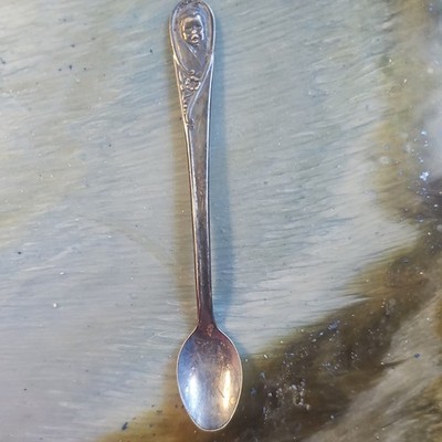 VINTAGE GERBER BABY SPOON WINTHORP SILVER PLATE - 5-1/2''