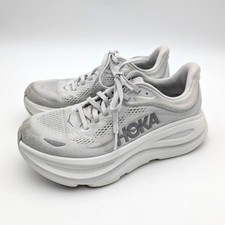 Hoka One One Bondi 9 Running Shoes Women's Stardust/Silver Size US7B EU38 2/3