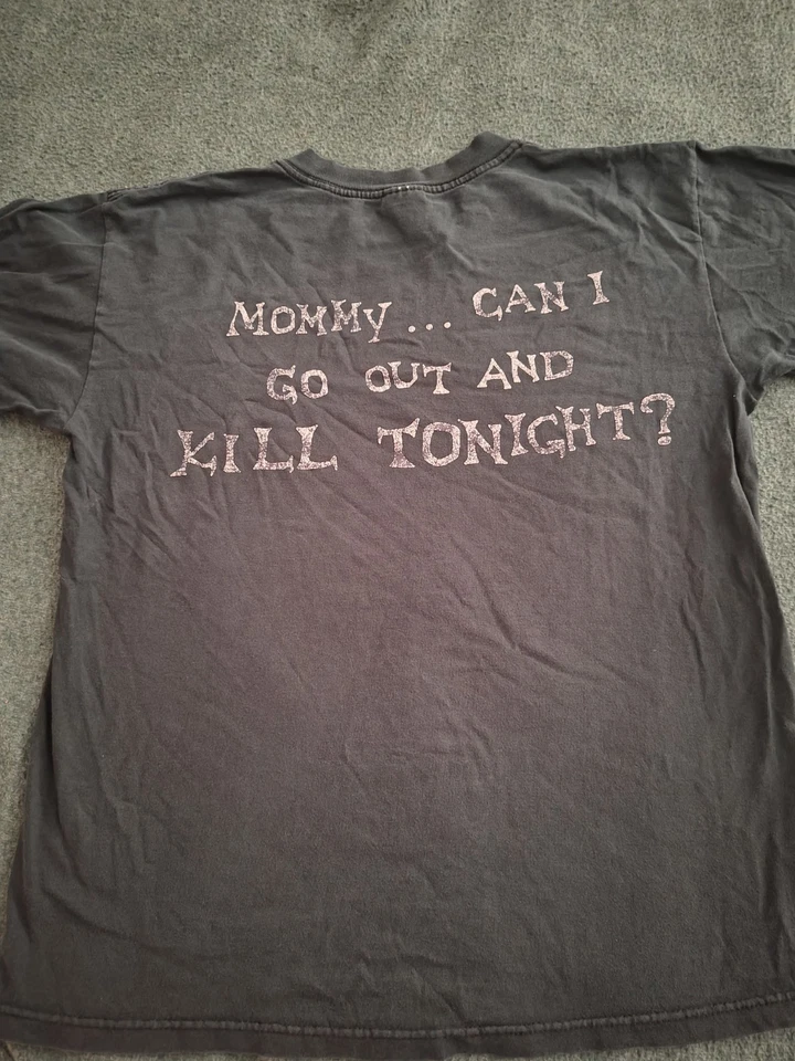 Misfits Vintage 1998 Pushead T-shirt Black Size M Danzig Rare Punk Rock 90s Vtg - Image 4 of 4