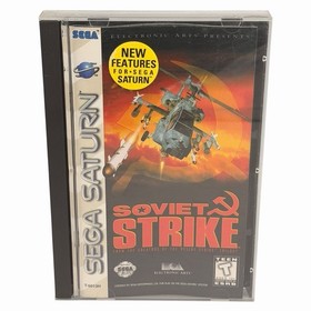 Soviet Strike (Sega Saturn, 1997) Authentic CIB Complete w/ Manual Tested
