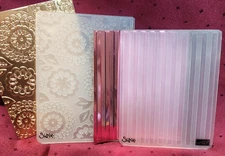 Stampin' Up! STRIPES textured impression embossing folder and unnamed folder