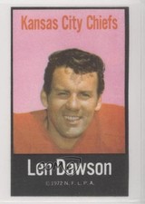 1972 NFLPA Fabric Cards Len Dawson HOF 0a6